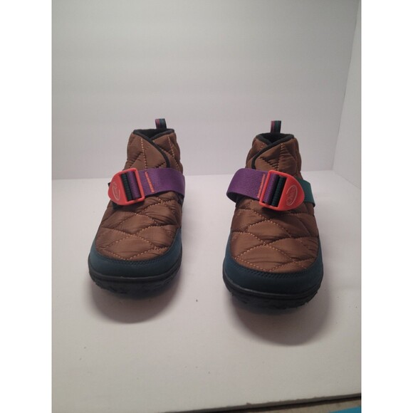 Chacos Men’s Ramble Puff Bootie/shoe Size 10.5 Brown With Purple/green Adj Strps main image 7